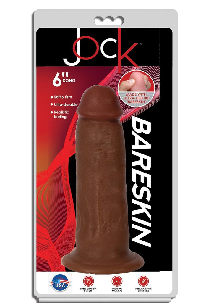 Jock Bareskin Realistic Dong - Caramel - 6in
