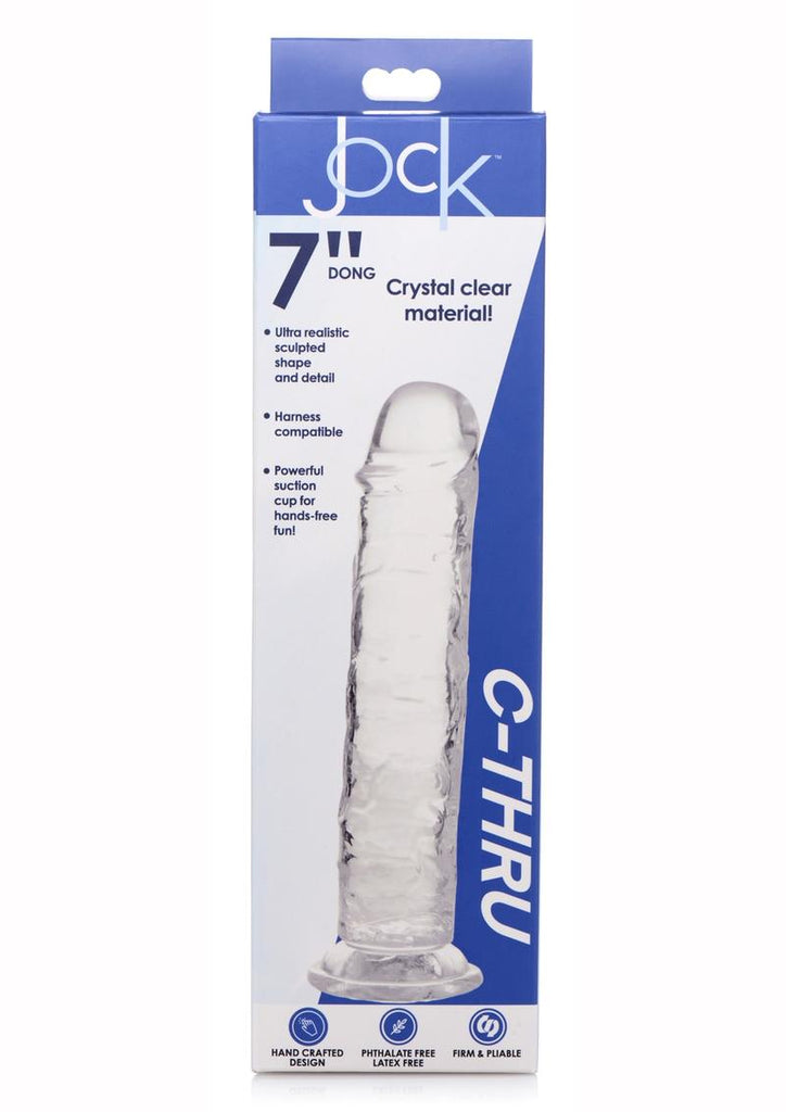 Jock C-Thru Realistic Dong - Clear - 7in