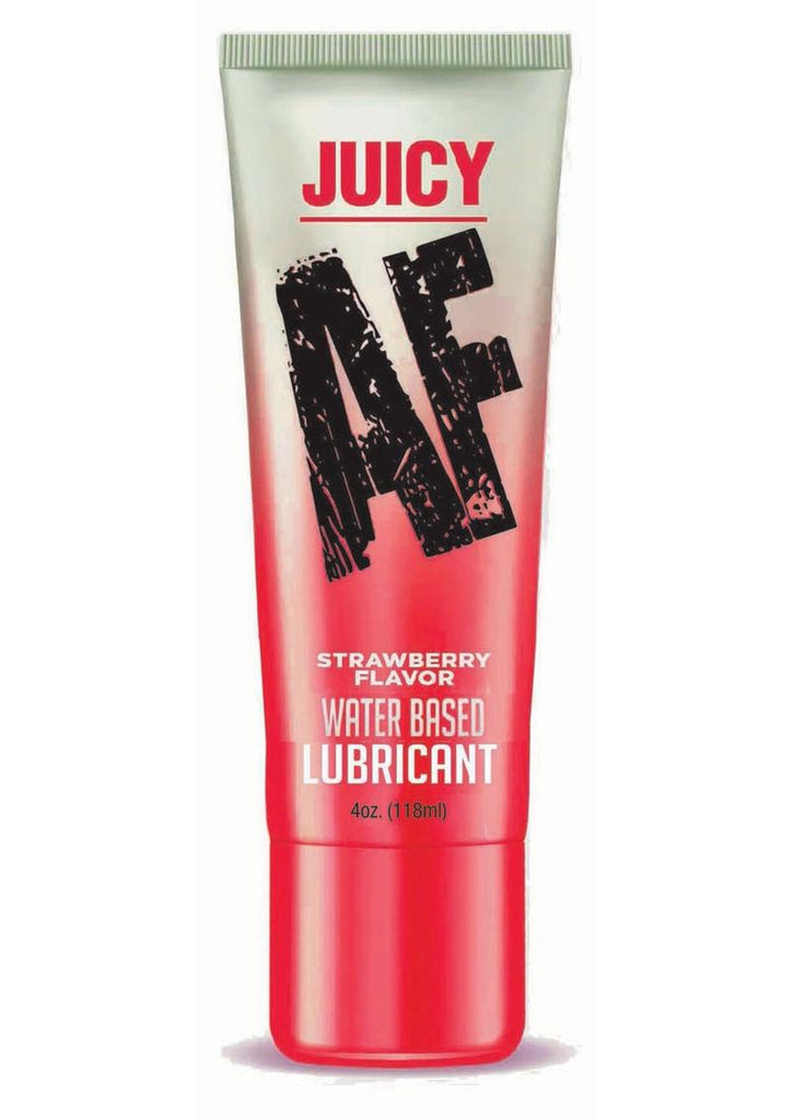 Juicy AF Water Based Flavored Lubricant Strawberry - 4oz