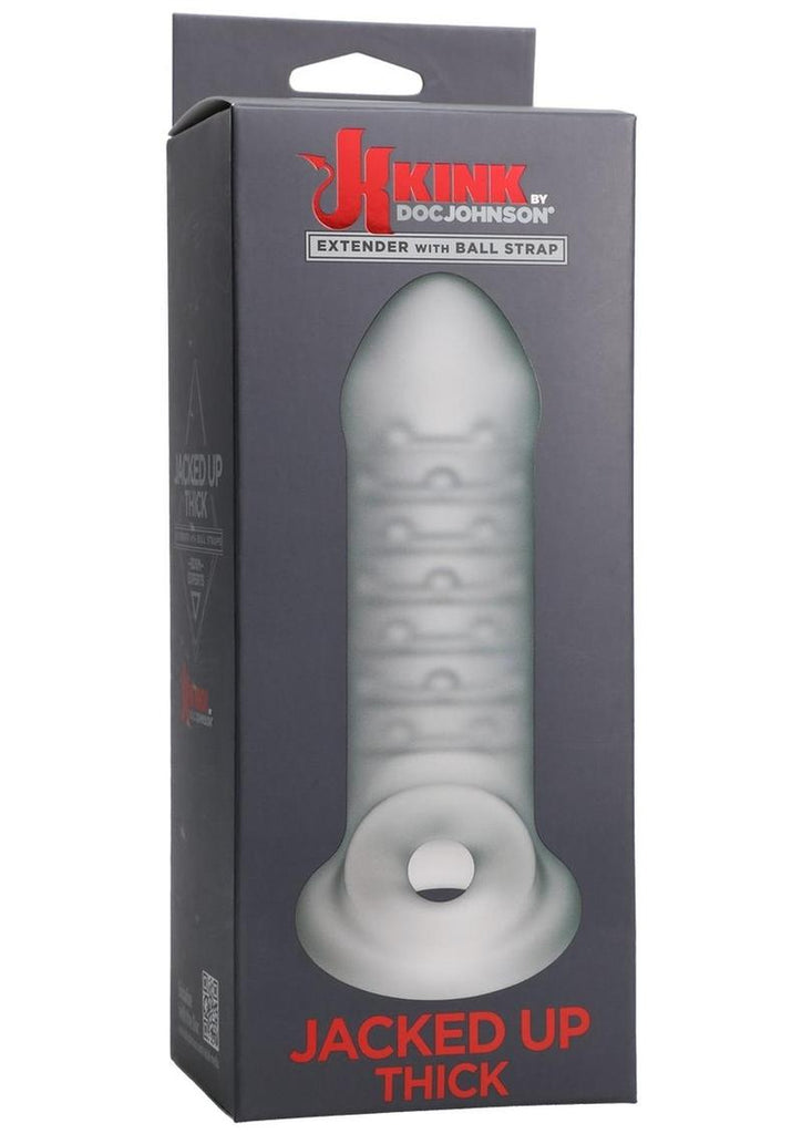 Kink Jacked Up Thick Extender with Ball Strap - Clear/Frost
