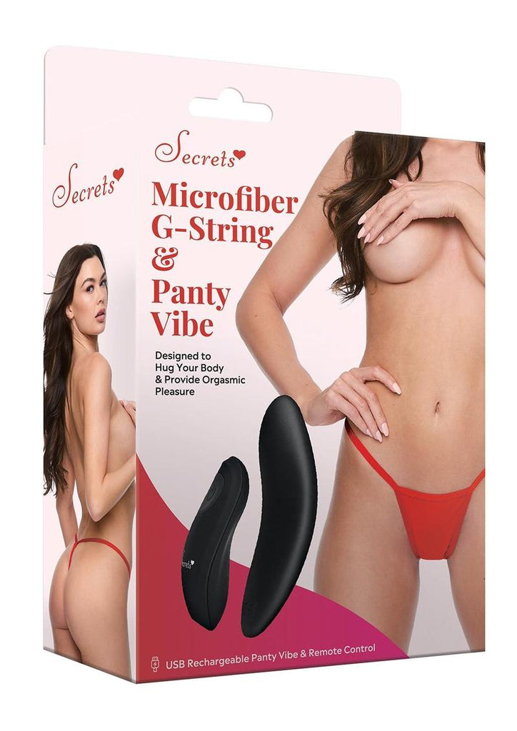 Lace Panty Rechargeable Remote Vibe - Red - One Size