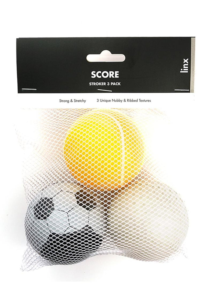 Linx Score Stroker Ball Masturbator - Multicolor - 3 Pack