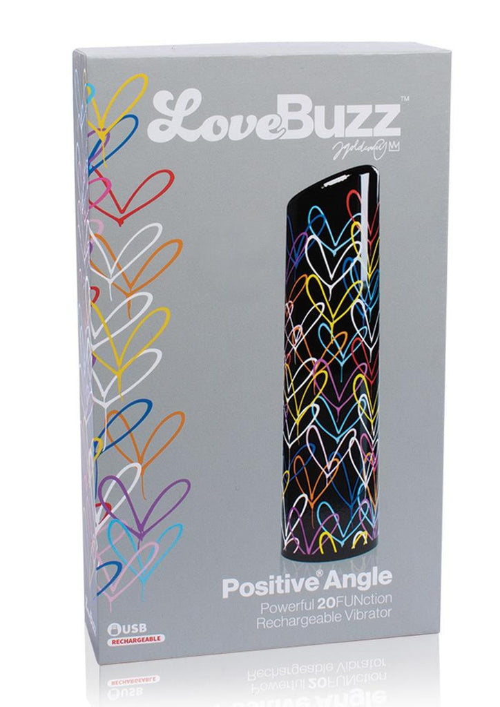 Lovebuzz Positive Angle Multi Function Vibrator Rechargeable Waterproof - Black