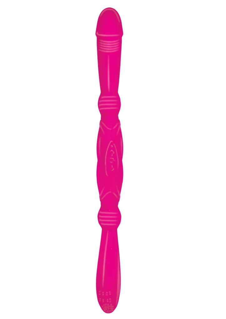 Luv Dual Lover Silicone Rechargeable Vibrator - Pink