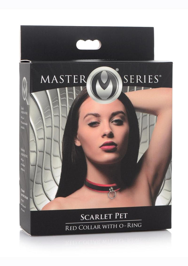 Master Series Black and Red Collar with O-Ring - Black/Red