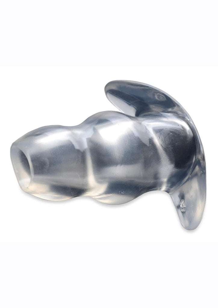Master Series Clear View Hollow Anal Plug - Clear - Large