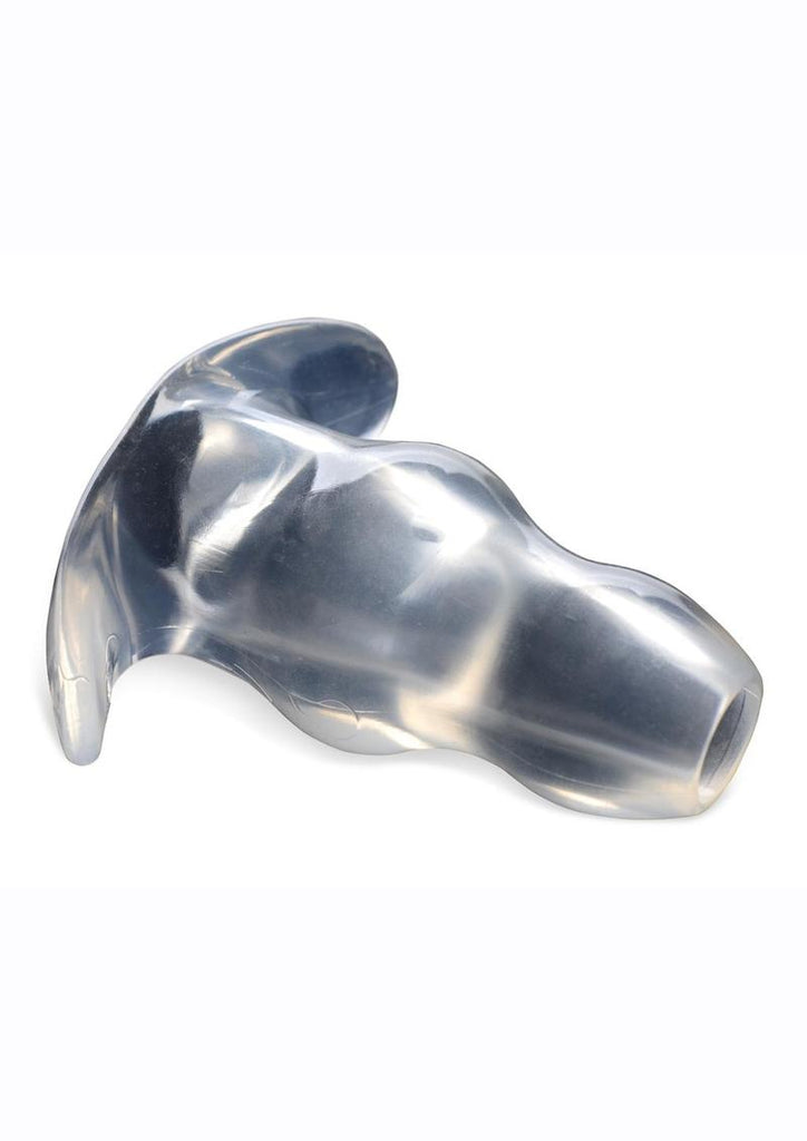 Master Series Clear View Hollow Anal Plug - Clear - XLarge