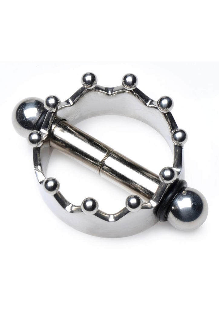 Master Series Crowned Magnetic Crown Nipple Clamps - Stainless - Steel