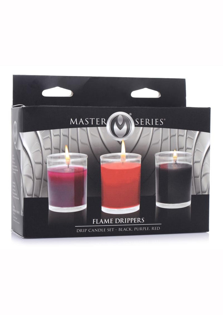 Master Series Flame Drippers Drip Candle - Black/Red - Set