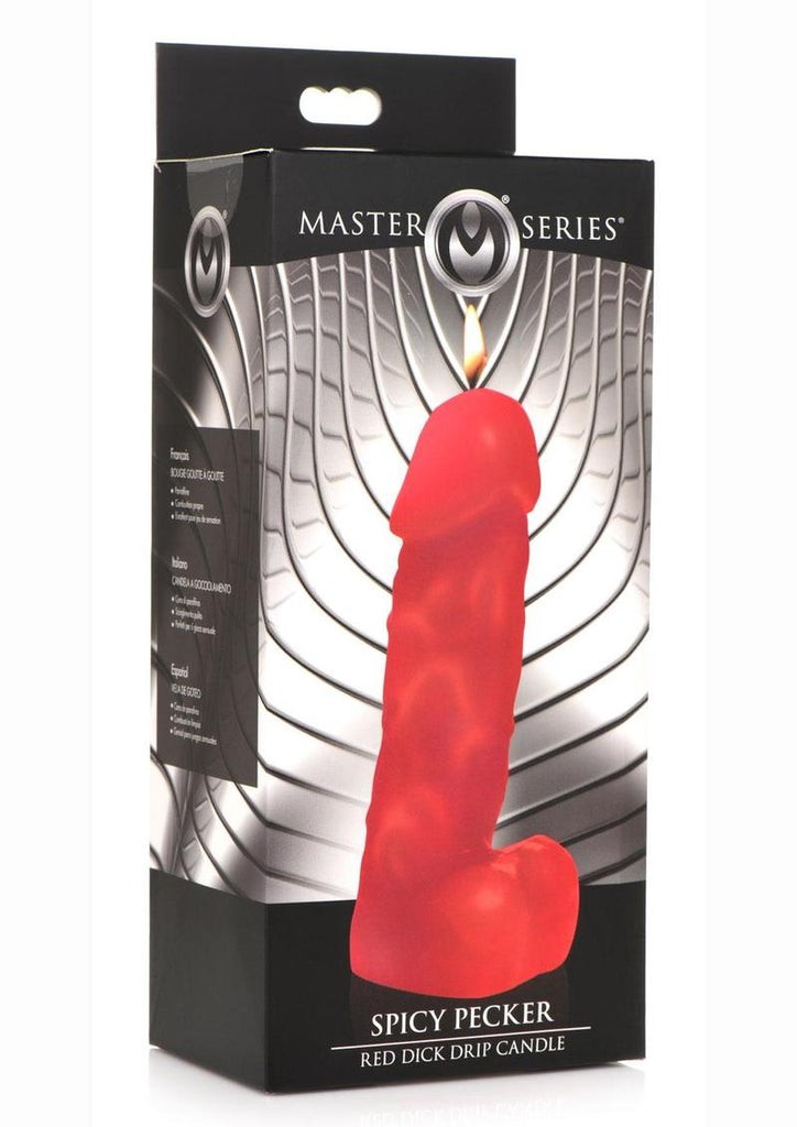Master Series Spicy Pecker Red Dick Drip Candle - Red