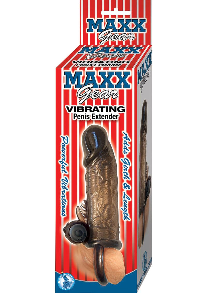 Maxx Gear Vibrating Penis Extender - Black
