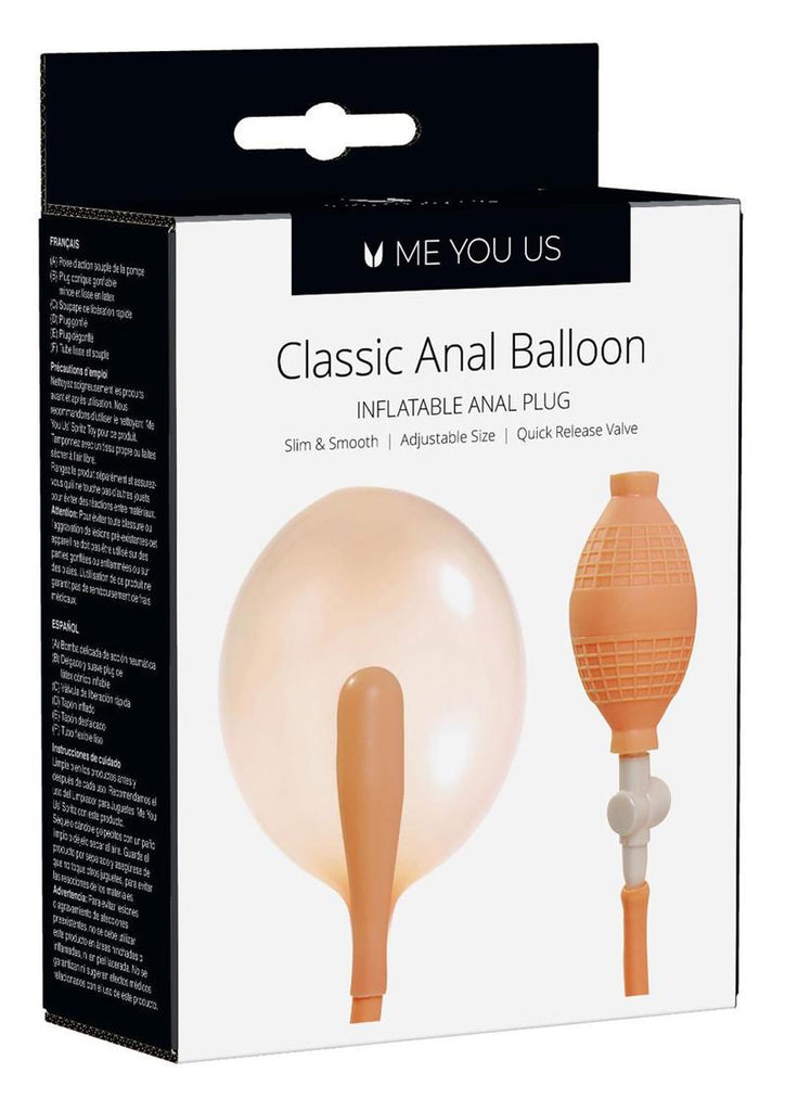 ME YOU US Classic Anal Balloon Inflatable Anal Plug - Flesh/Vanilla