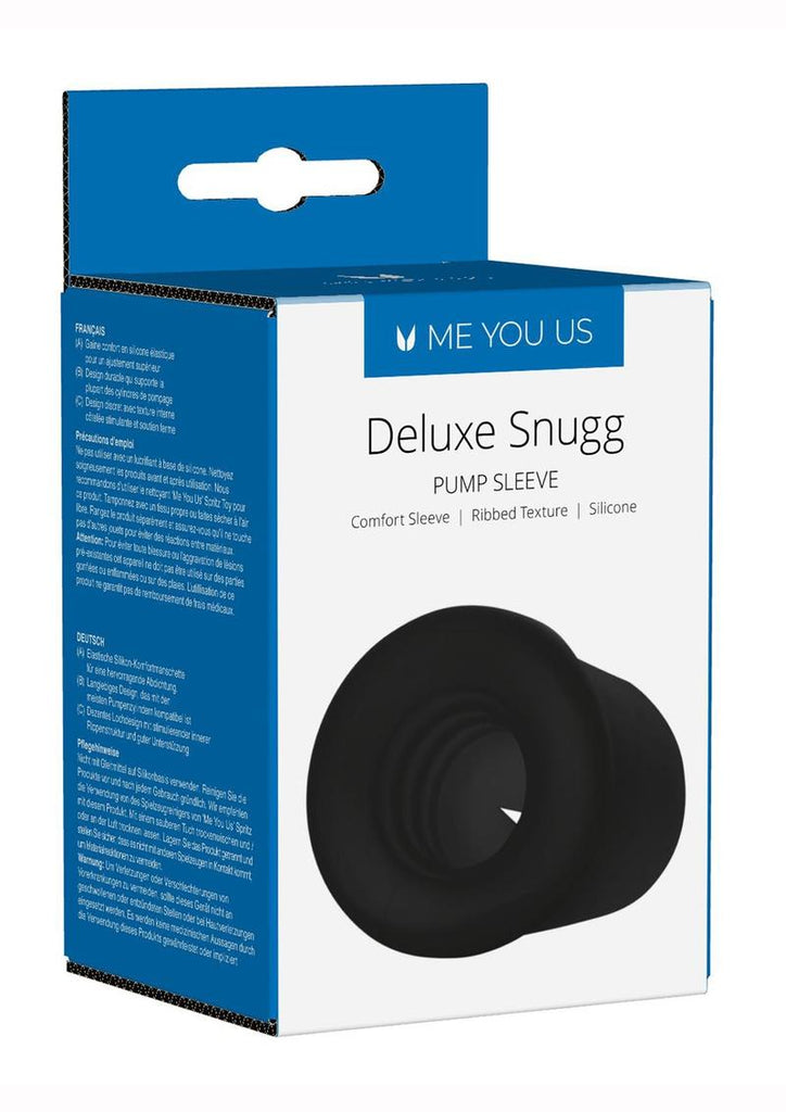 ME YOU US Deluxe Snug Silicone Pump Comfort Sleeve - Black