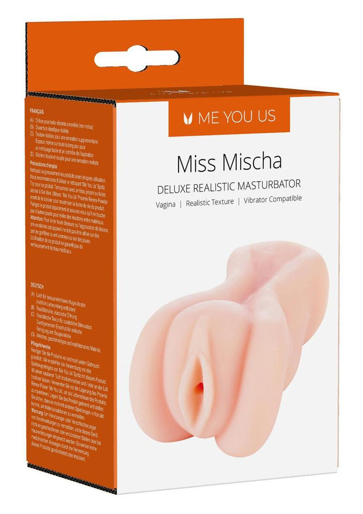 ME YOU US Miss Mischa Deluxe Realistic Masturbator - Pussy - Flesh/Vanilla
