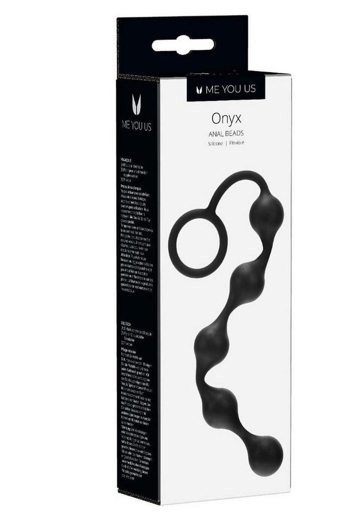 ME YOU US Onyx Silicone Anal Beads - Black