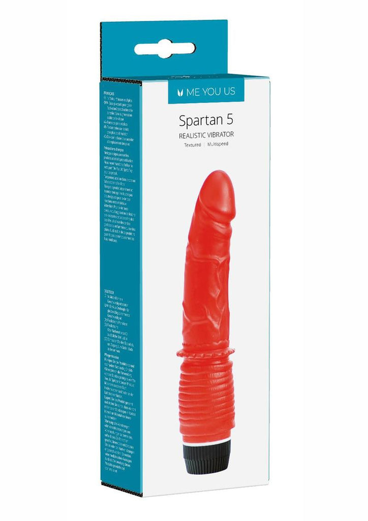 ME YOU US Spartan 5 Realistic Vibrator - Red - 5in