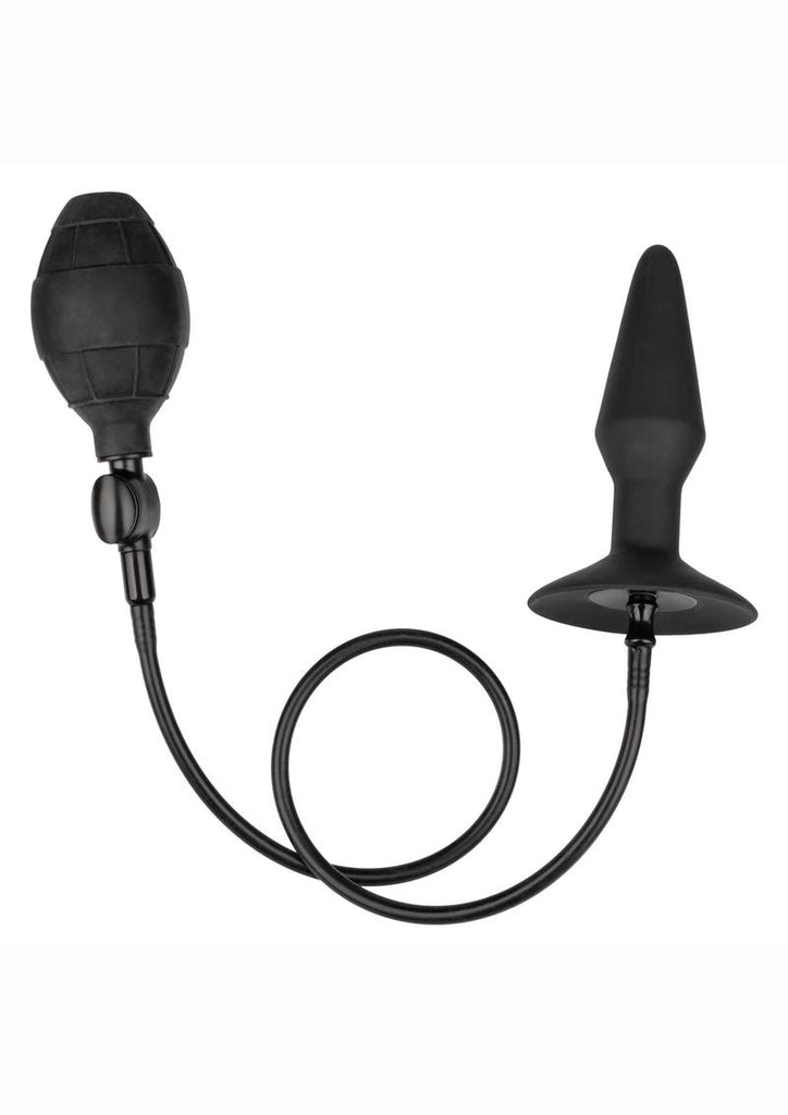 Medium Silicone Inflatable Plug - Black - Medium