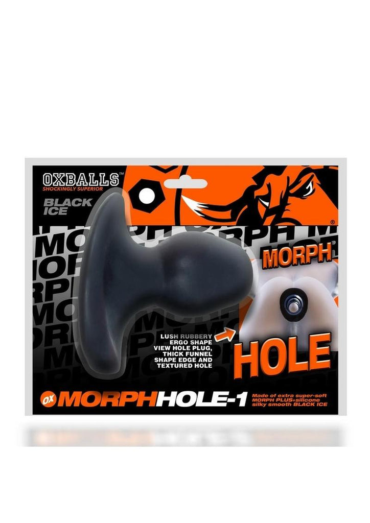 Morphhole 1 Gaper Plug - Black/Black Ice - Small