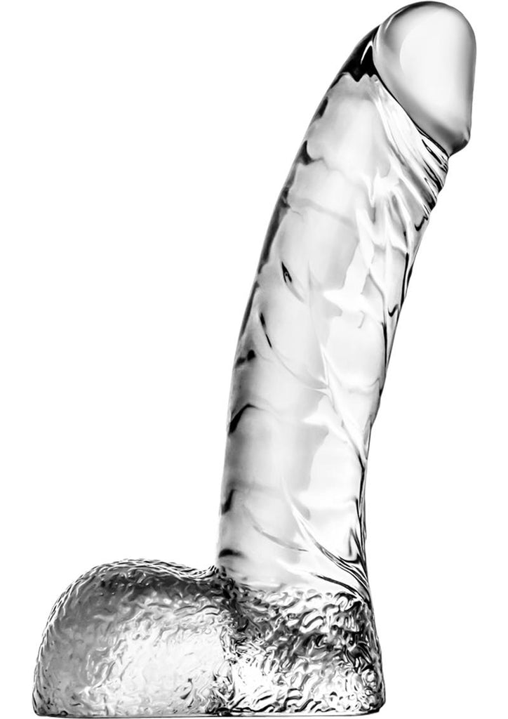 Naturally Yours Ding Dong Dildo with Balls - Clear - 5.5in