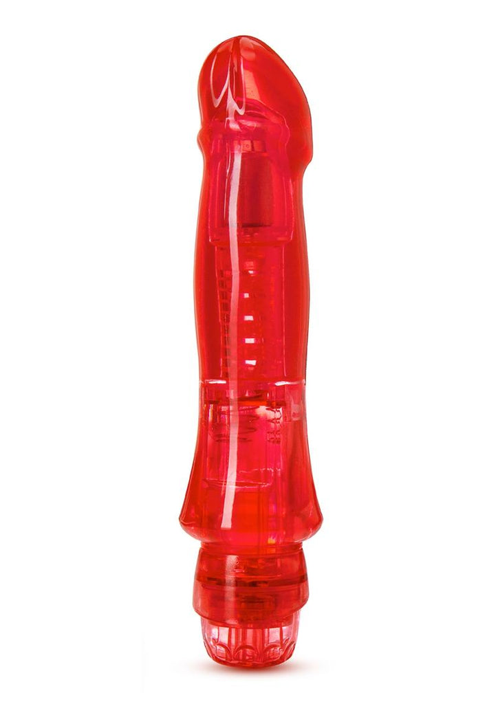 Naturally Yours Salsa Vibrating Dildo - Red - 6.75in