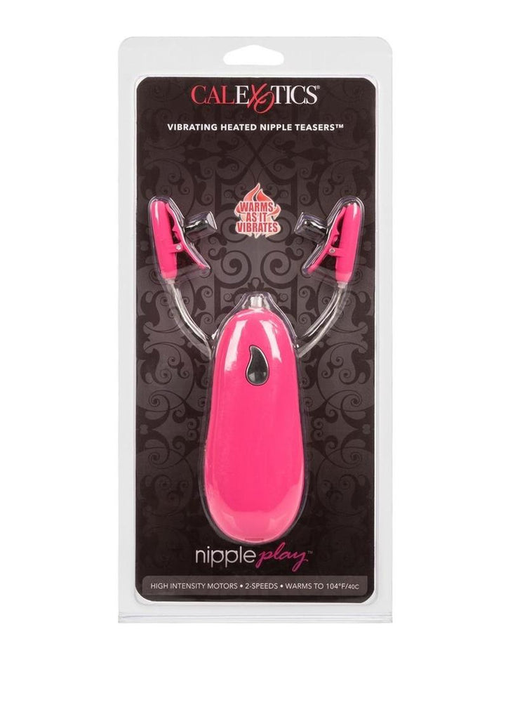 Nipple Play Vibrating Warming Nipple Teasers - Pink/Purple