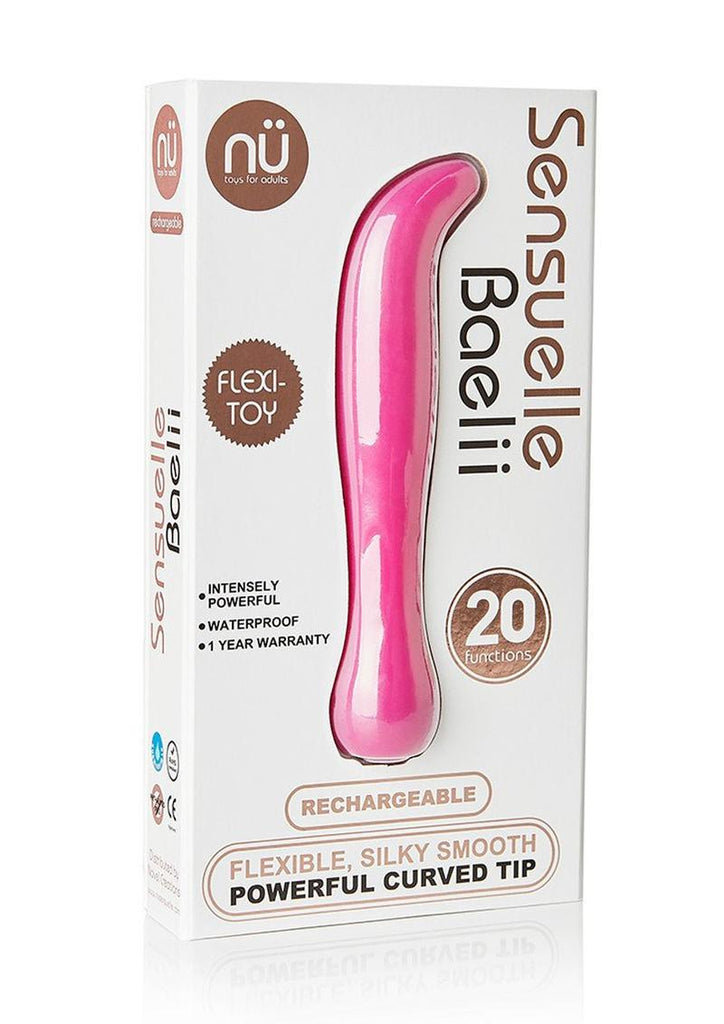 Nu Sensuelle Baelii Rechargeable Silicone G-Spot Vibrator - Magenta/Pink