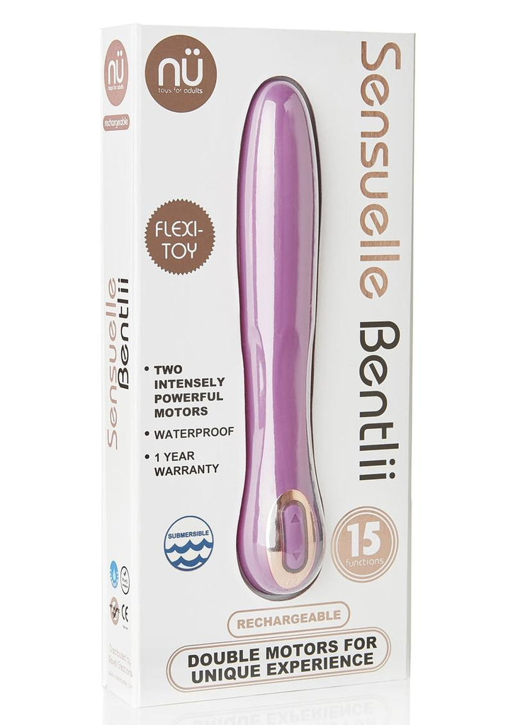 Nu Sensuelle Bentlii Rechargeable Silicone Vibrator - Orchid - Pink