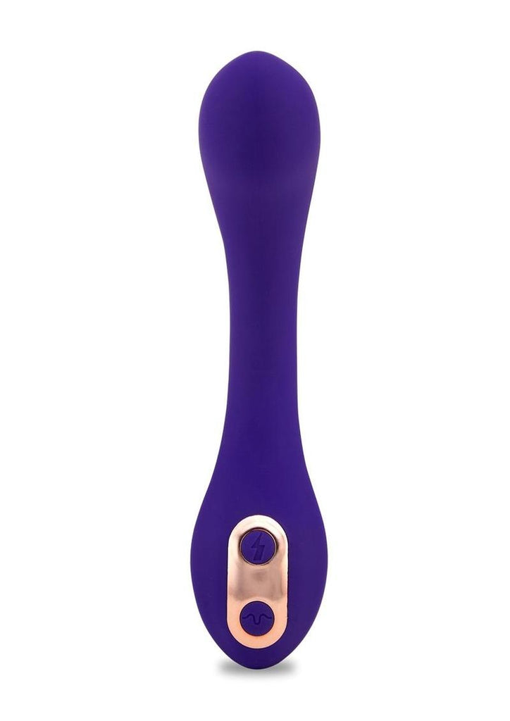 Nu Sensuelle Libi Flexible Rechargeable Silicone G-Spot Vibrator - Deep Purple/Purple