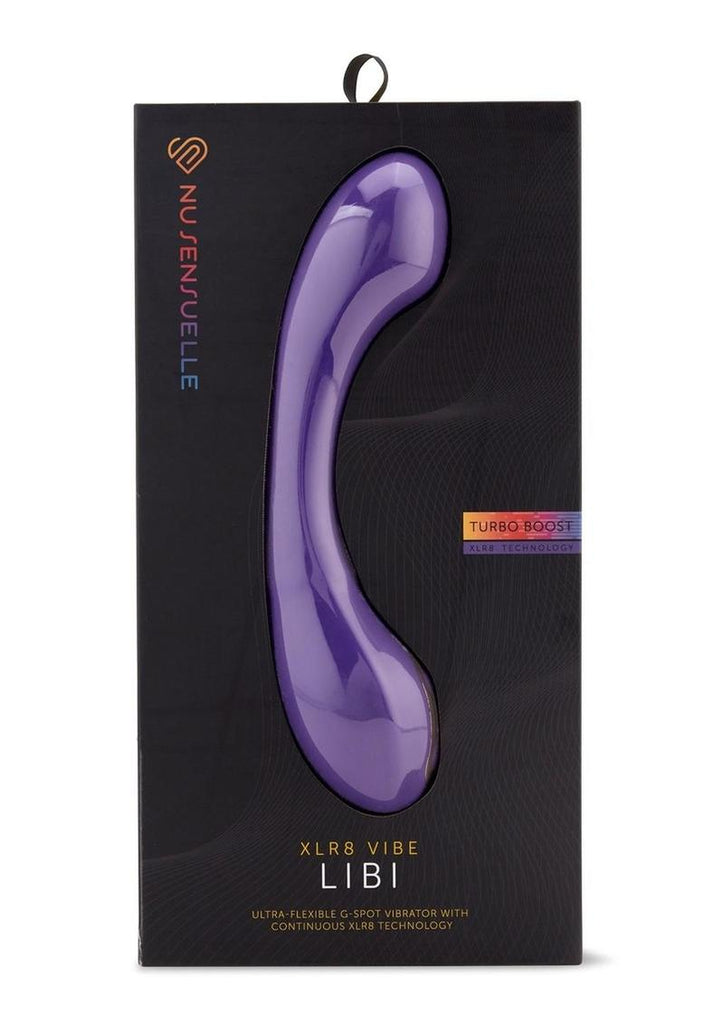 Nu Sensuelle Libi Flexible Rechargeable Silicone G-Spot Vibrator - Deep Purple/Purple