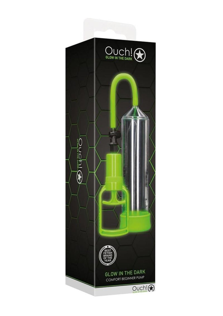 Ouch! Comfort Beginner Pump - Clear/Glow In The Dark/Green