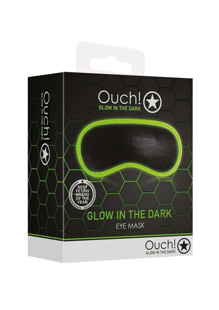 Ouch! Eye Mask - Black/Glow In The Dark/Green