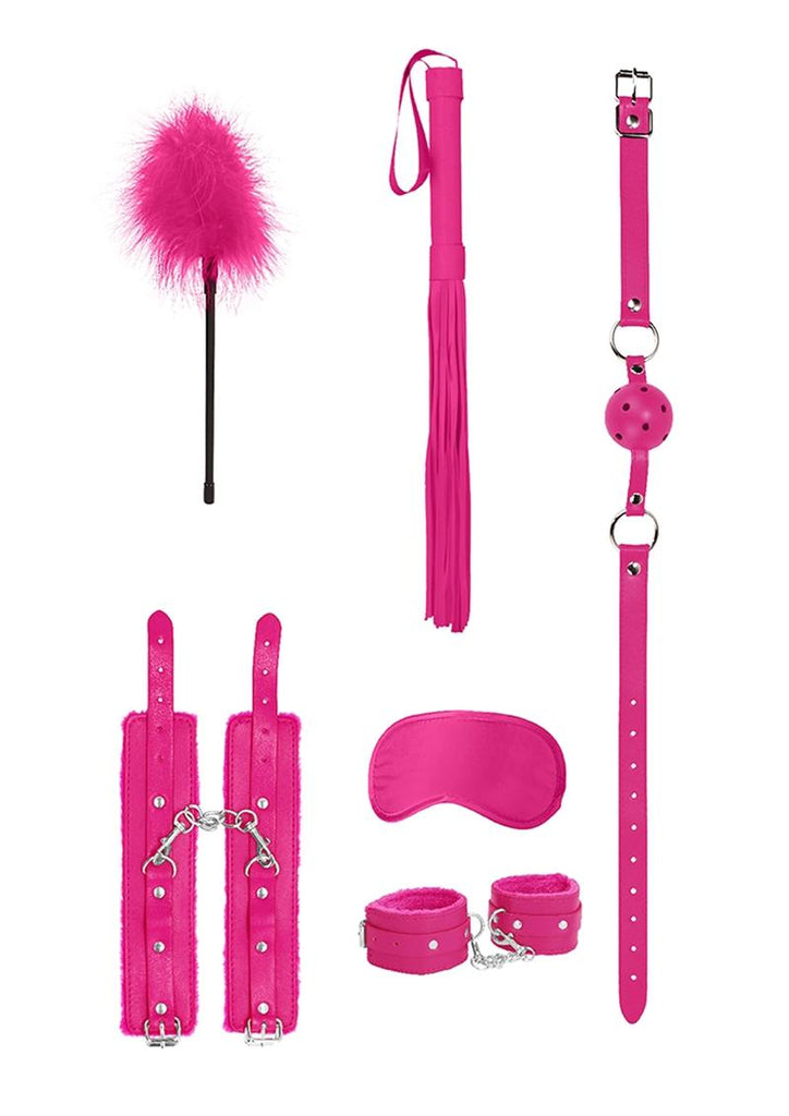 Ouch! Kits Beginners Bondage Kit - Pink - 6pc
