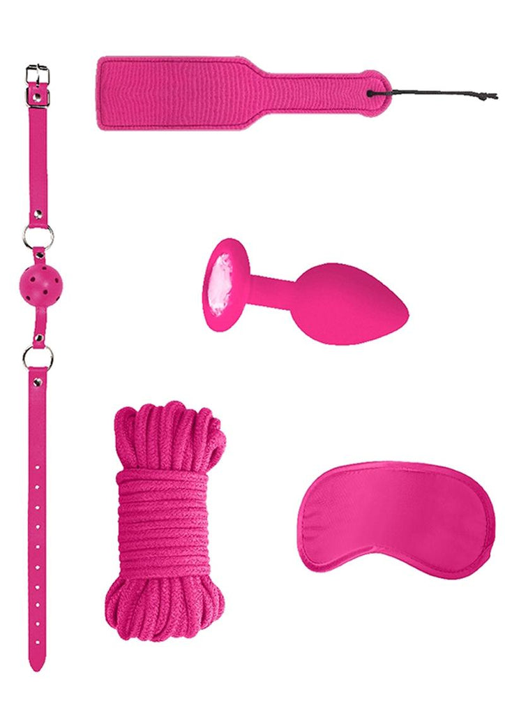 Ouch! Kits Introductory Bondage Kit #5 - Pink/Purple - 4 Piece Kit