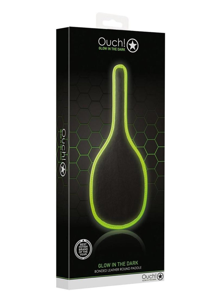 Ouch! Round Paddle - Black/Glow In The Dark/Green
