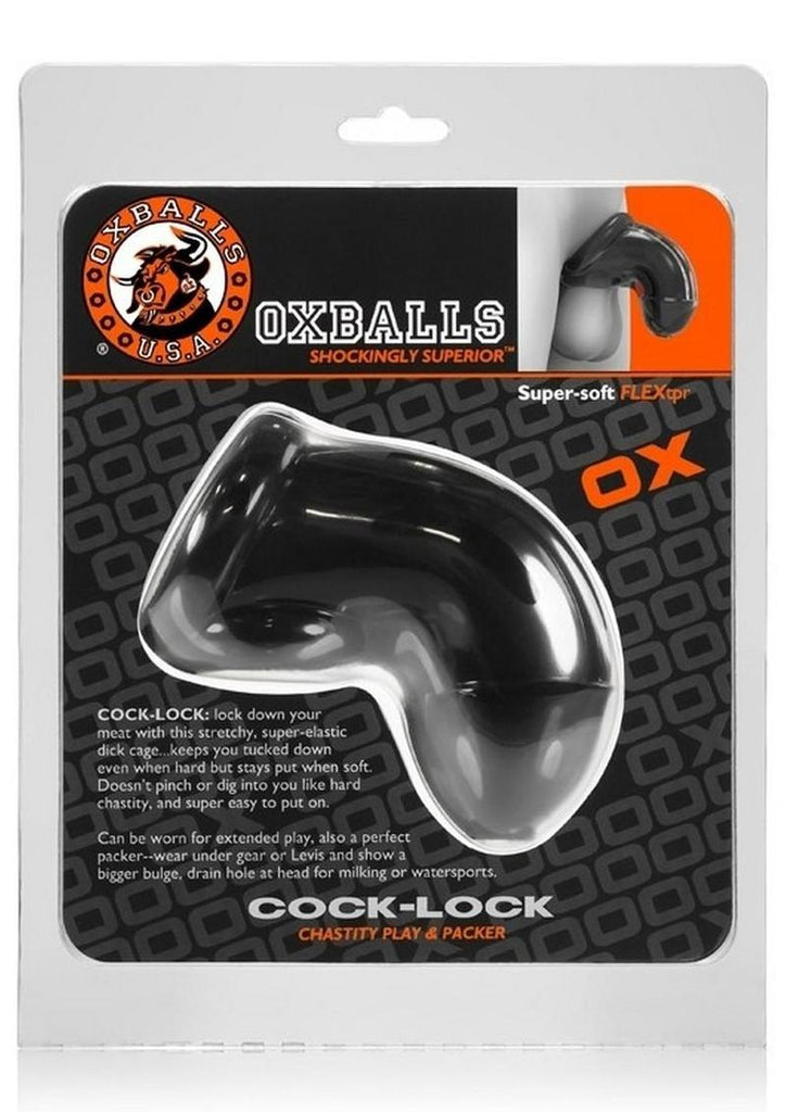 Oxballs Atomic Jock Cock-Lock Chastity Cage - Black