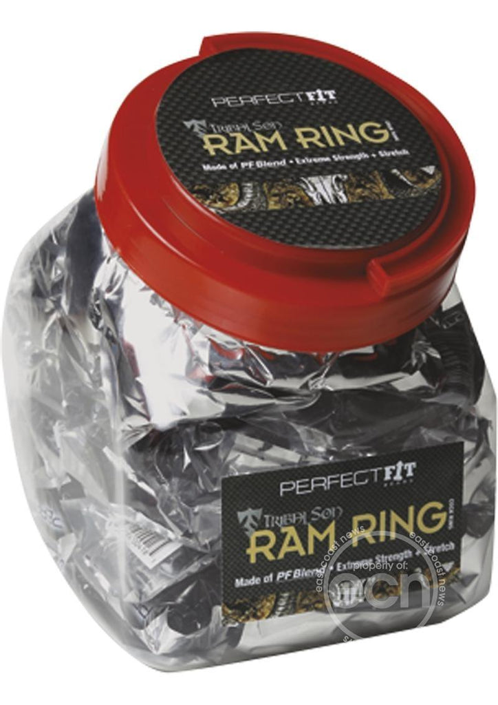Perfect Fit Tribal Son Ram Ring - Black - 50 Per Bowl