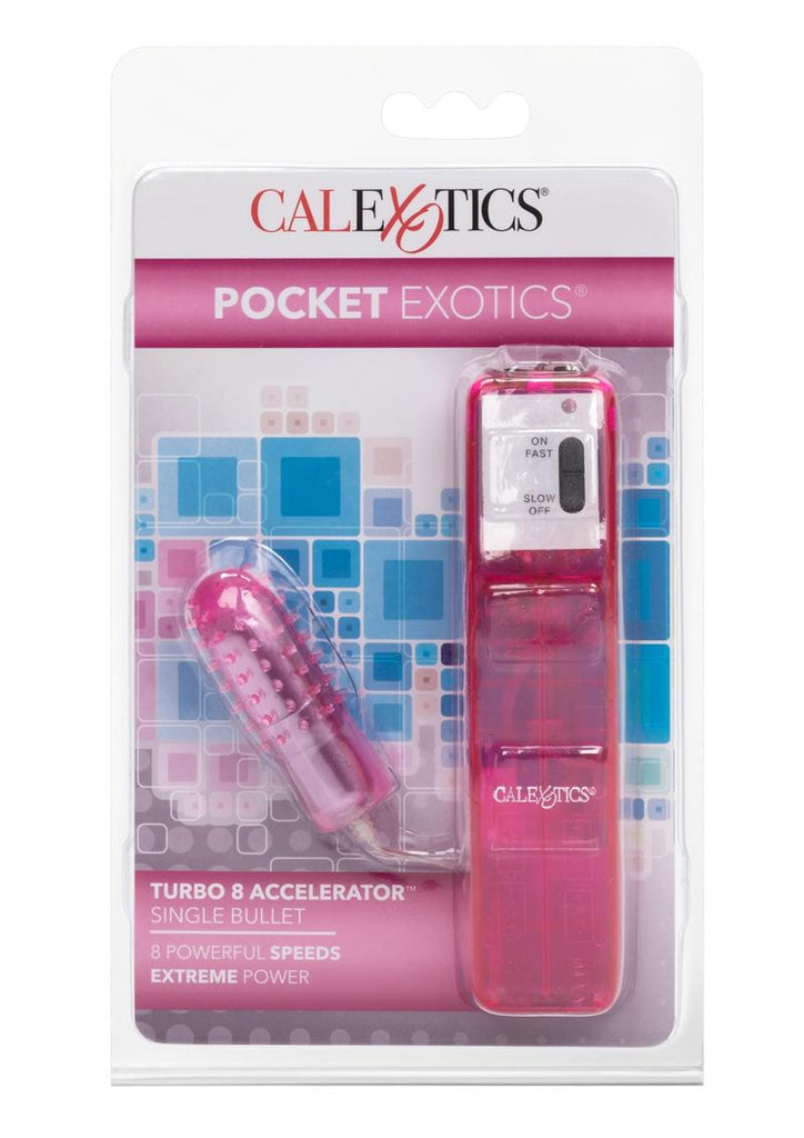 Pocket Exotics Turbo 8 Accelerator Single Bullet - Blue/Pink