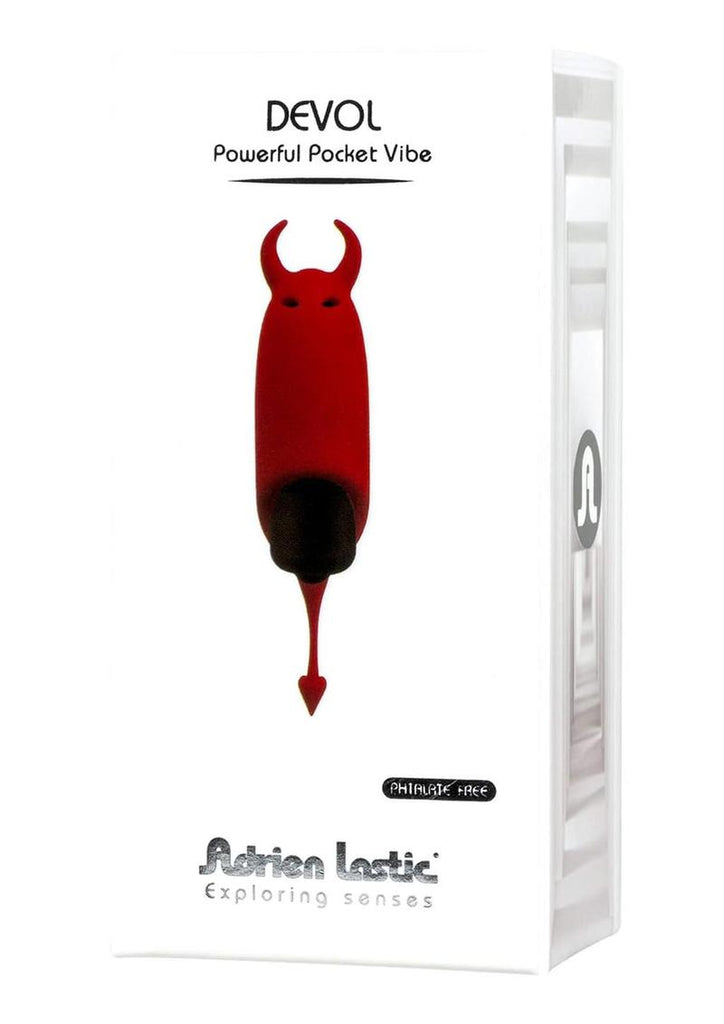 Pocket Vibe Devol Silicone Vibrator - Red