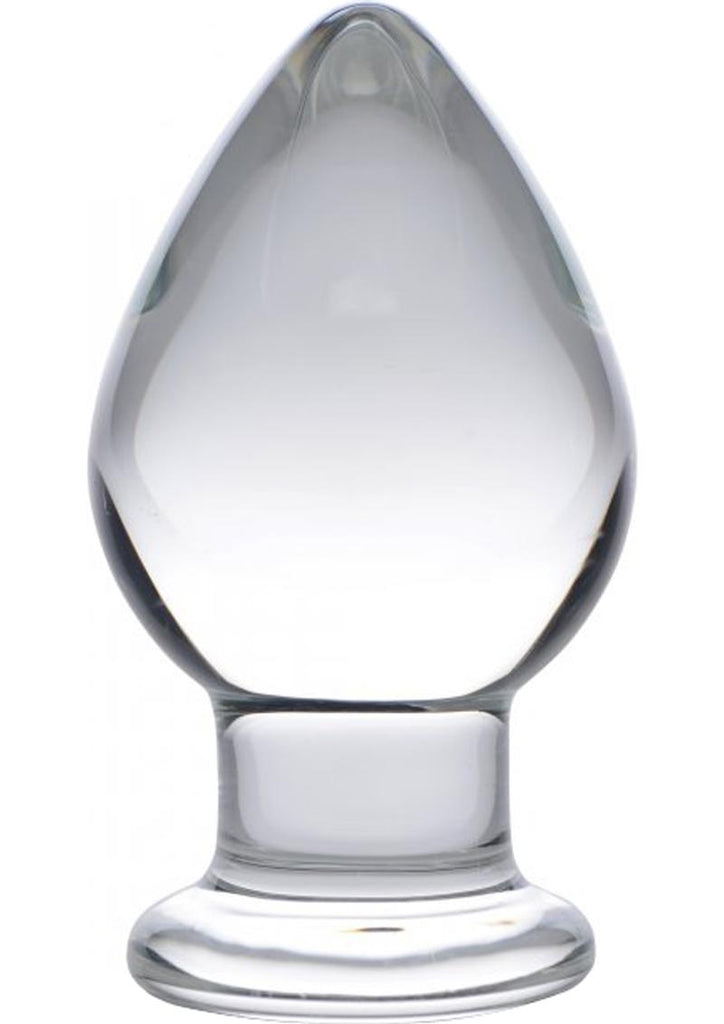 Prisms Molten Wide Glass Butt Plug - Clear