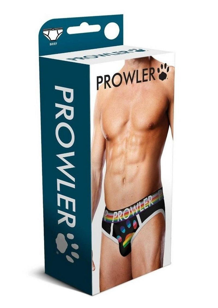 Prowler Black Oversized Paw Brief - Black/Multicolor - Small