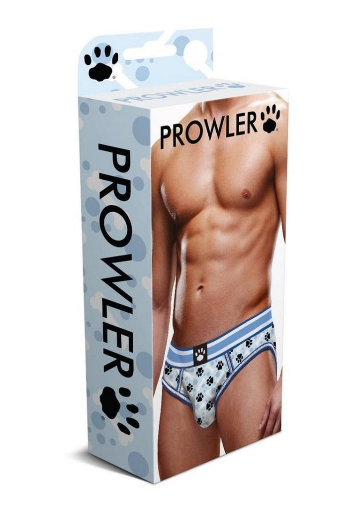 Prowler Blue Paw Open Brief - Blue/White - Small