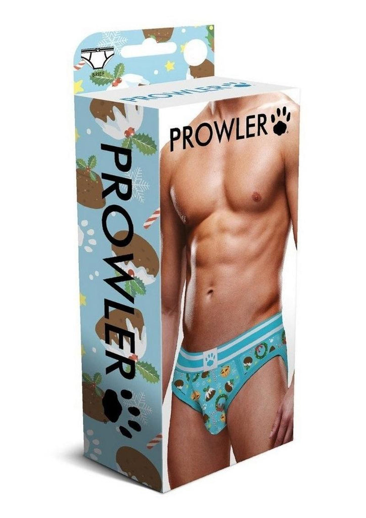 Prowler Christmas Pudding Brief - Blue/White - XSmall