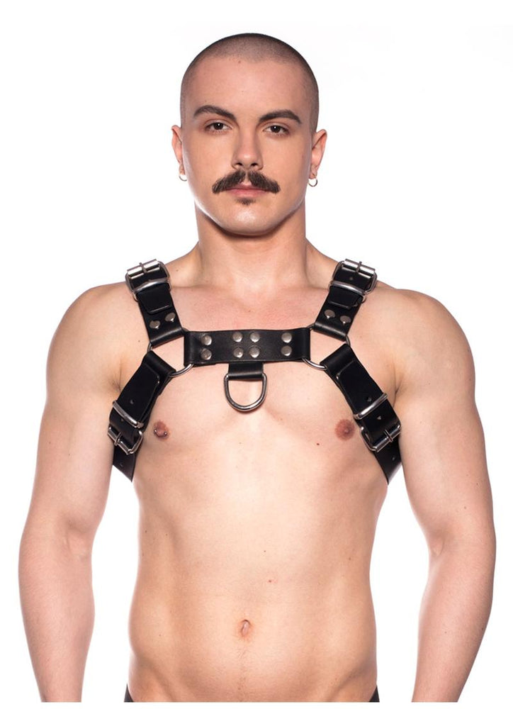 Prowler Red Butch Harness - Black/Silver - XLarge