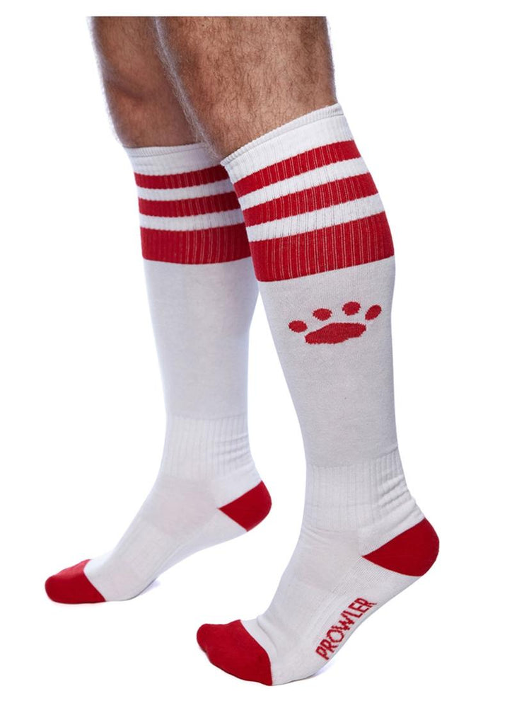 Prowler Red Football Socks - Multicolor/Red/White