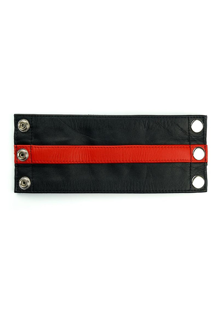 Prowler Red Leather Wrist Wallet - Black/Red - Large