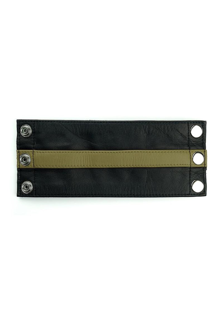 Prowler Red Leather Wrist Wallet - Black/Green - Medium