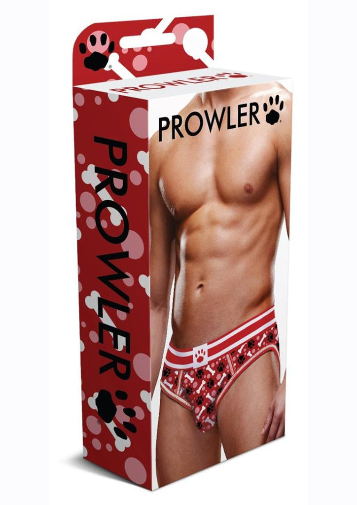 Prowler Red Paw Open Brief - Animal Print/Red - Small