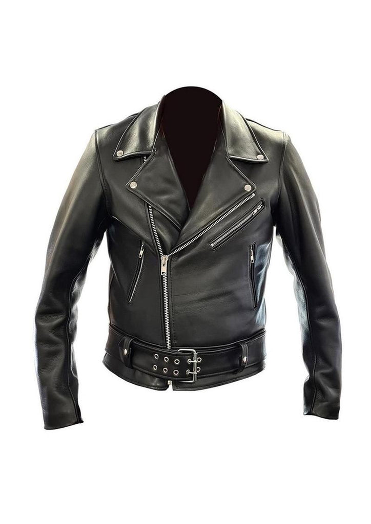 Prowler Red Police Leather Jacket - Black - XLarge/XXLarge