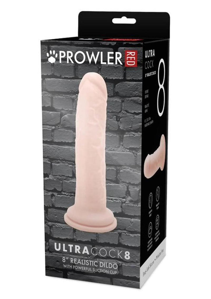 Prowler Red Ultra Cock Realistic Dildo - Vanilla - 8in