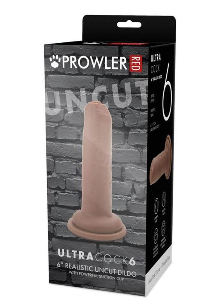 Prowler Red Uncut Ultra Cock Realistic Dildo - Caramel - 6in